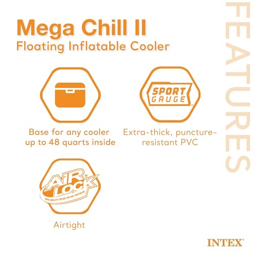 72 Can Beverage Cooler Float with Lid, 2 Pack K101514