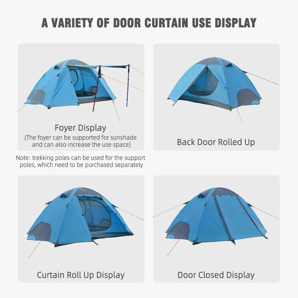 Snow Skirt Winter Tent 2 Person Aluminum Pole Tent L384