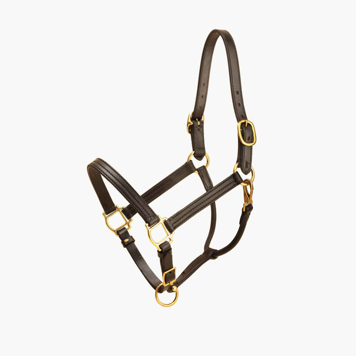Leather Halter with Brass Hardware L899049