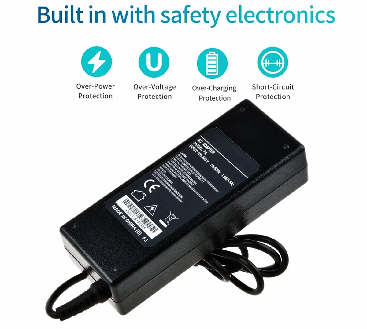 Compatible AC / DC Adapter Replacement 12V DC Power Supply Cord Cable Charger K9185
