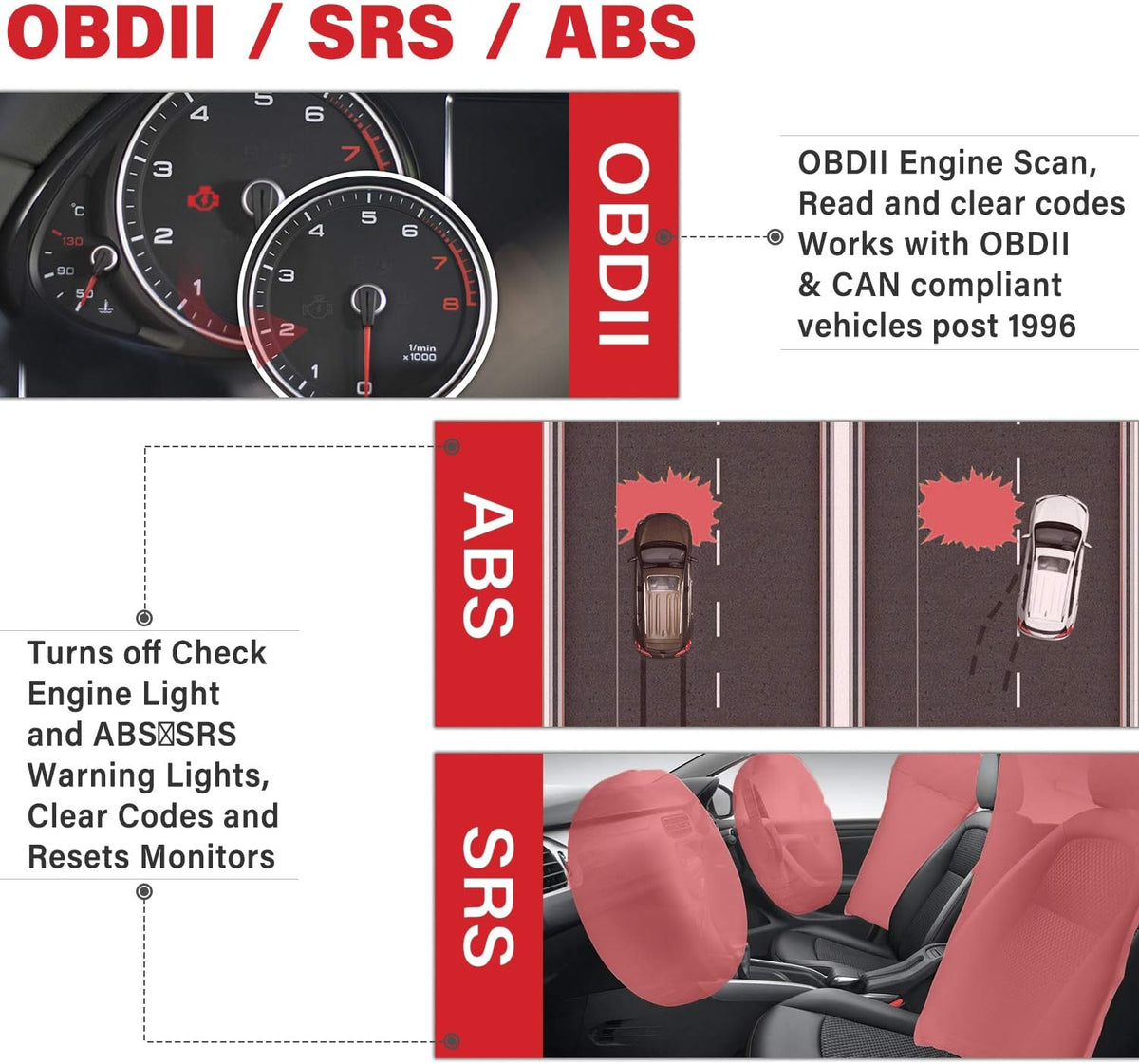 Automotive Diagnostic Scan Tool OBD2 Scanner H7089