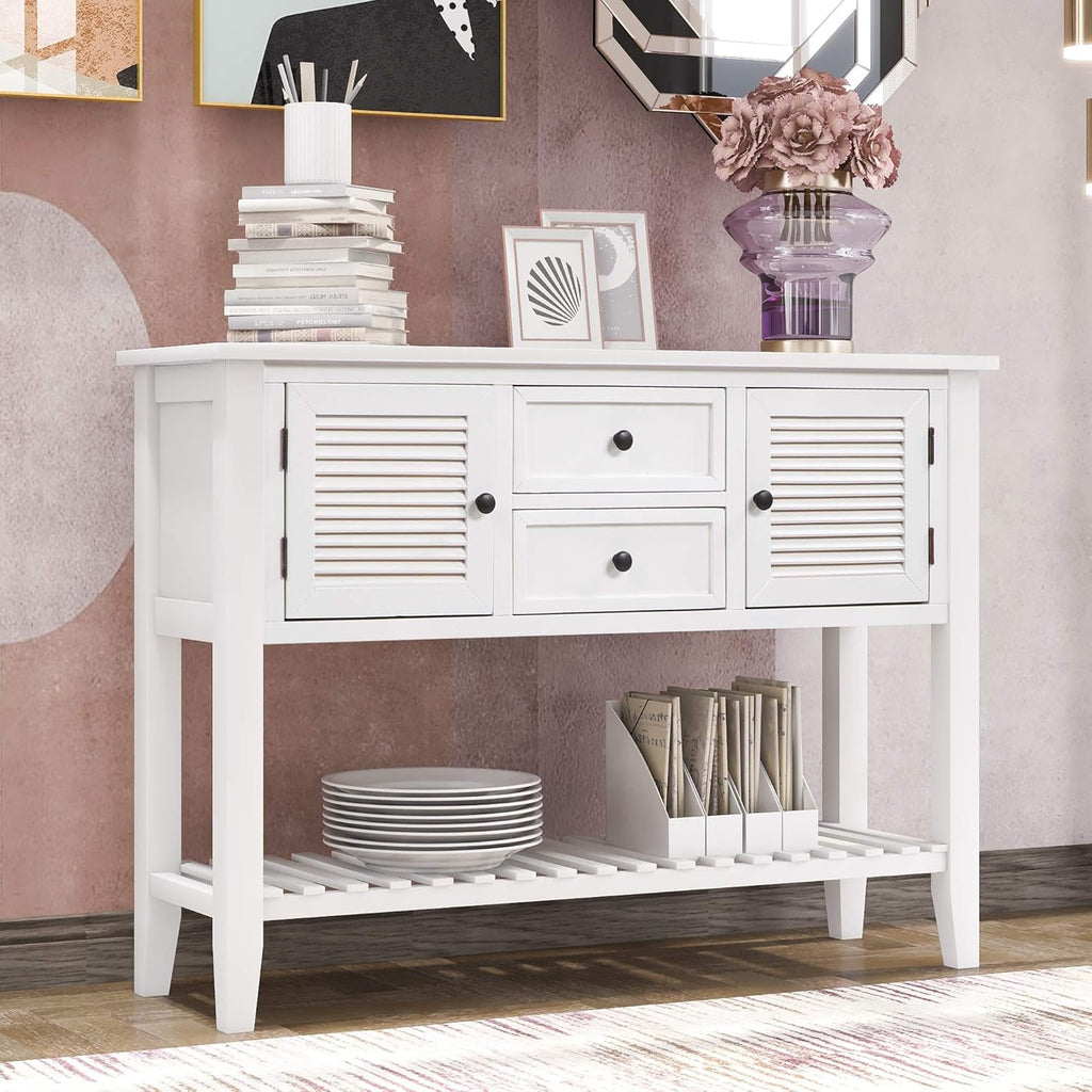 47'' Console Table with 2 Drawers, 2 Cabinets and 1 Shelf A1349