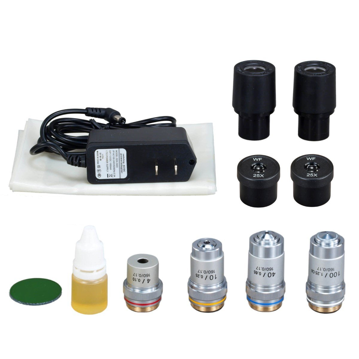 40X-2500X Binocular Compound LED Microscope with Mechanical Stage F942544