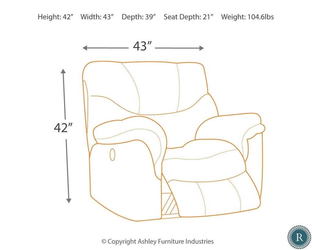 Gunsmoke Rocker Recliner U87296