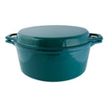 7 Quart Enameled Cast Iron Dutch Oven with Grill Lid H812