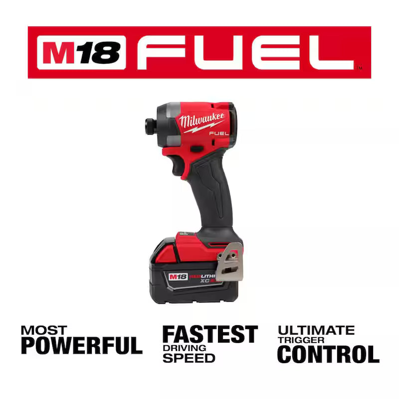 18-Volt Lithium-Ion Brushless Cordless Impact Driver Kit with 50-Piece Screw Driver Bit Set P68564