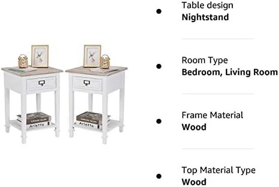 End Table with Charging Station and Drawer J233