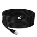 Cat6 Outdoor Ethernet Cable 150ft 23AWG Pure Copper FTP LLDPE Waterproof Direct Burial UV Resistant S119337