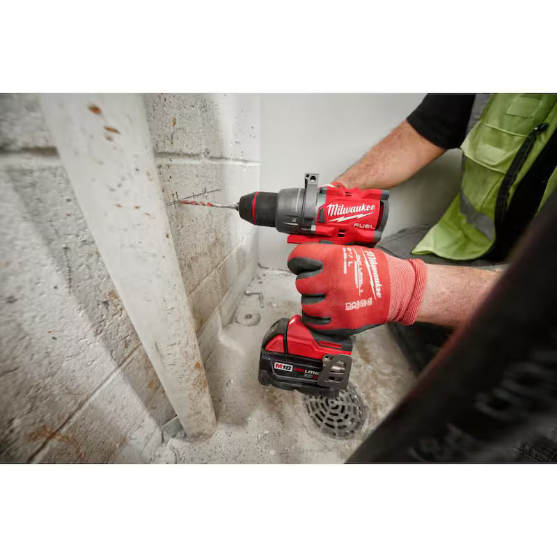 18V Lithium-Ion Brushless Cordless Hammer Drill Driver Kit with Impact Wrench W401