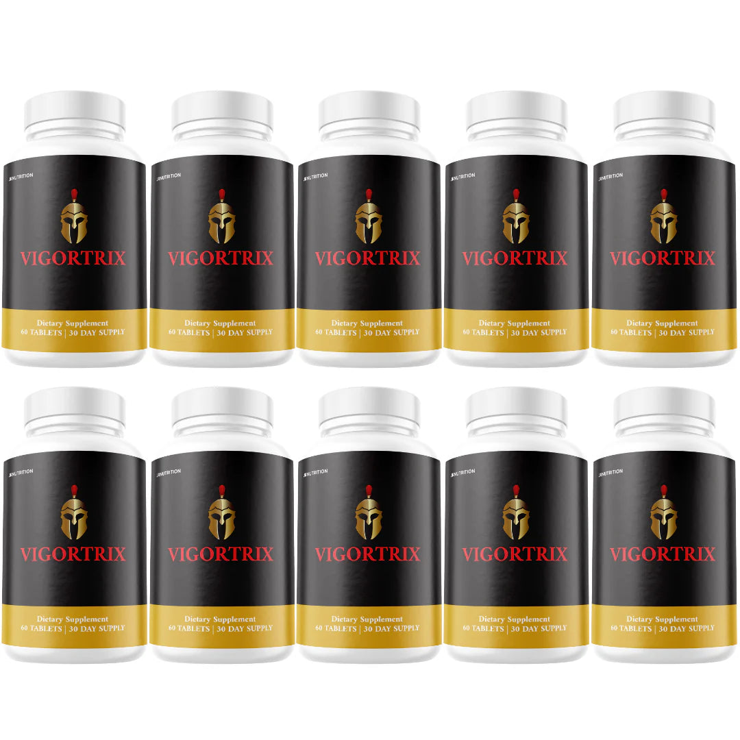 Men Vitality Pills Natural Energy & Stamina Support 10 Bottles K83899