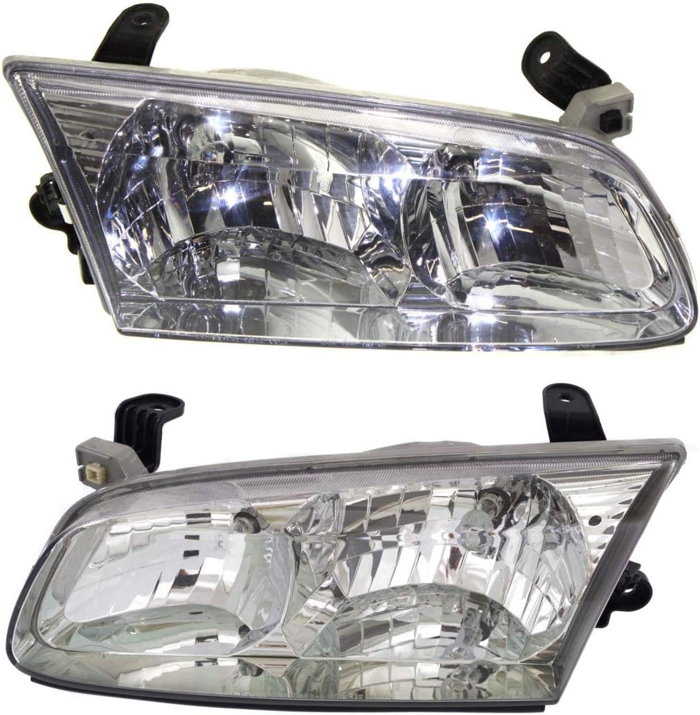 Toyota Camry Headlight Assembly 2000 2001 Driver and Passenger Side Pair Halogen S114126