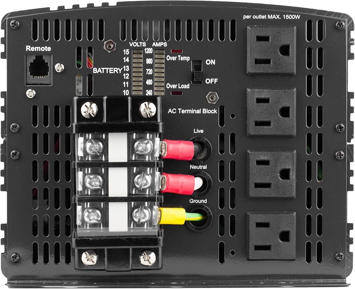 12V 10000 Watt Power Inverter with Remote Control, 20000 Watt Surge Peak D50473