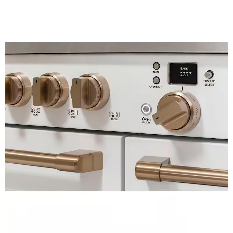 8.25 cu. ft. Smart Double Oven Dual Fuel Range with Self-Cleaning Convection Oven in Stainless Steel A843098