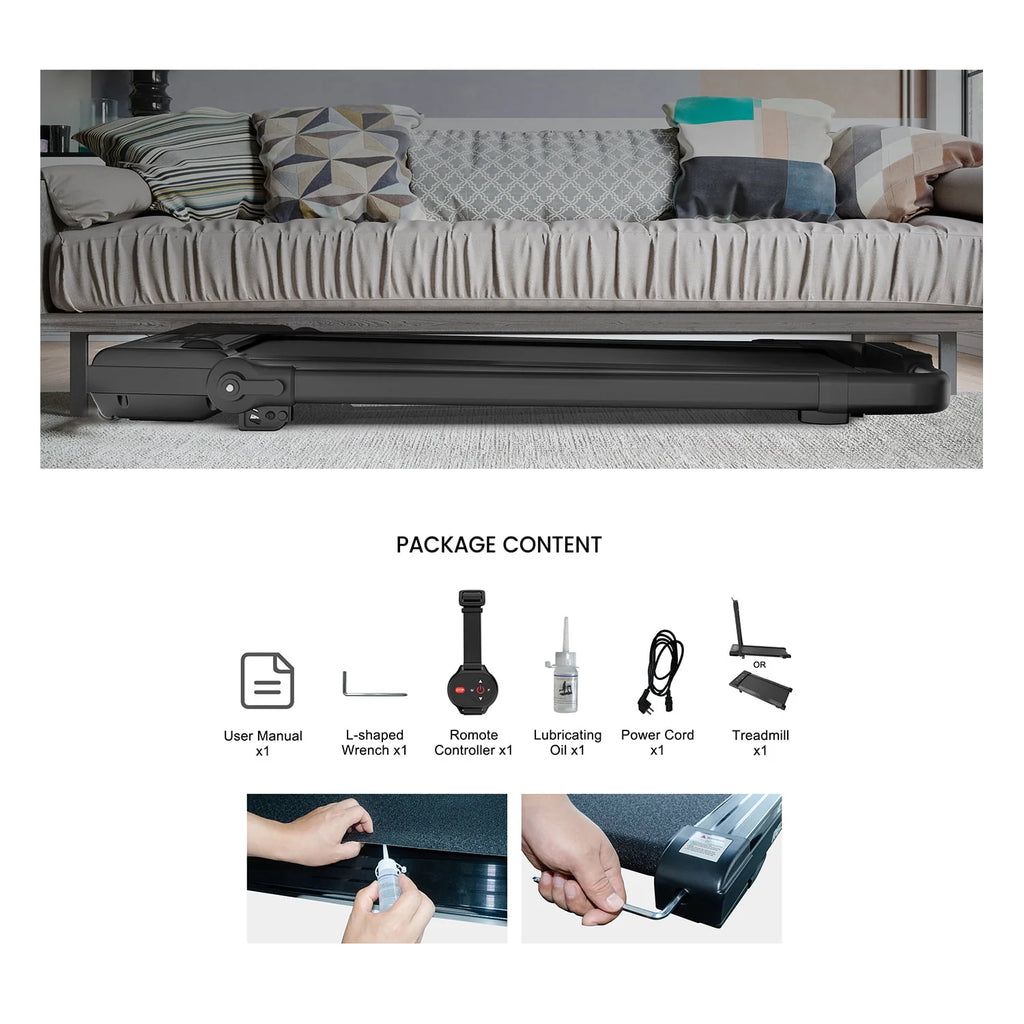 2 in 1 Foldable Treadmill 2.5HP O36836