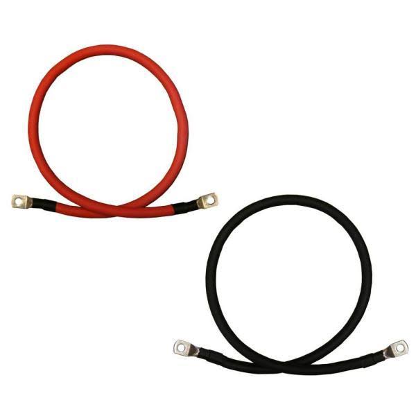 2/0 Gauge Red Black Pure Copper Inverter Cables 5 ft K116980