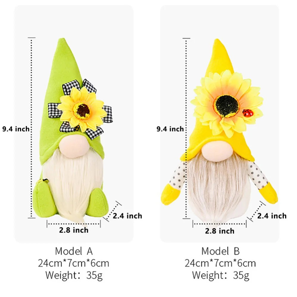 Sunflower Gnome Plush Doll O6995