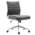 Black Vegan Leather Task Chair E16458