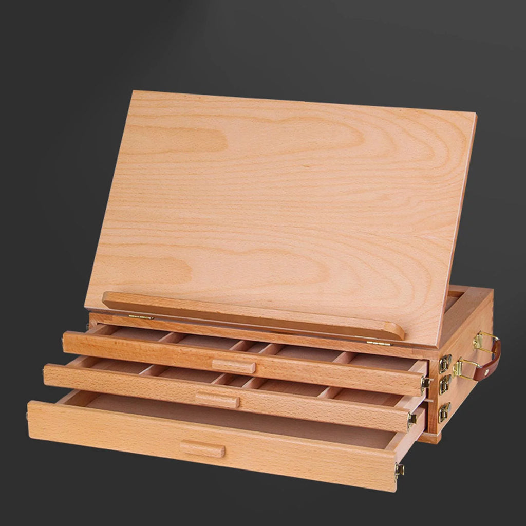 Wood Adjustable Drawing Desk Easel 40x27CM L585