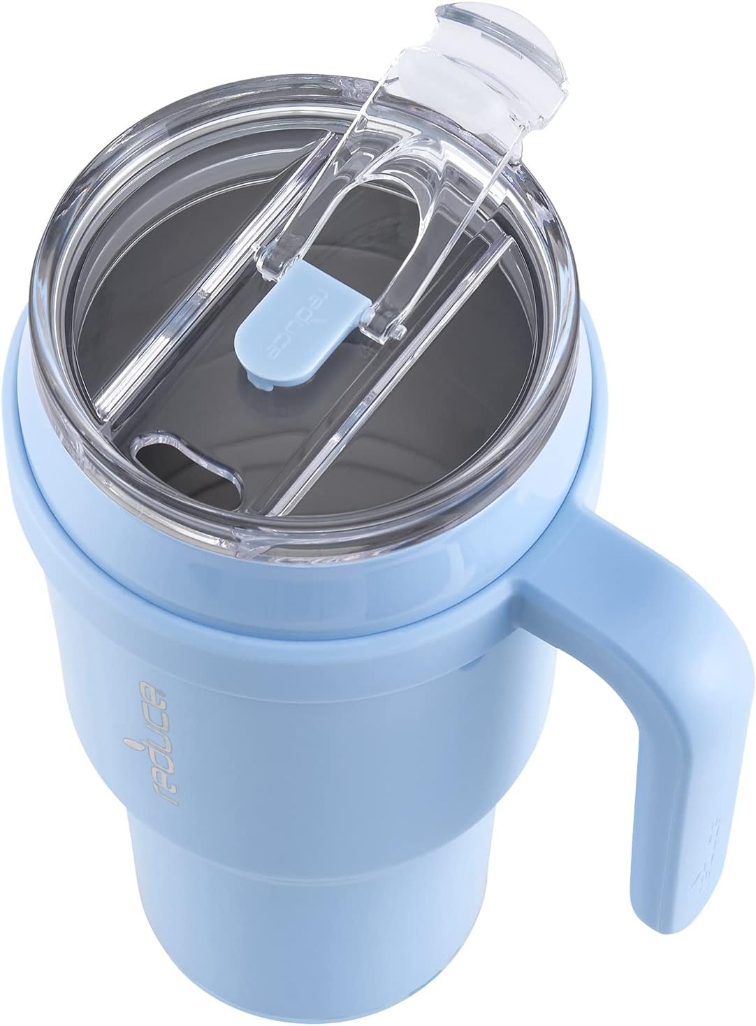 40 oz Vacuum Insulated Stainless Steel Tumbler with Handle and Straw T80845