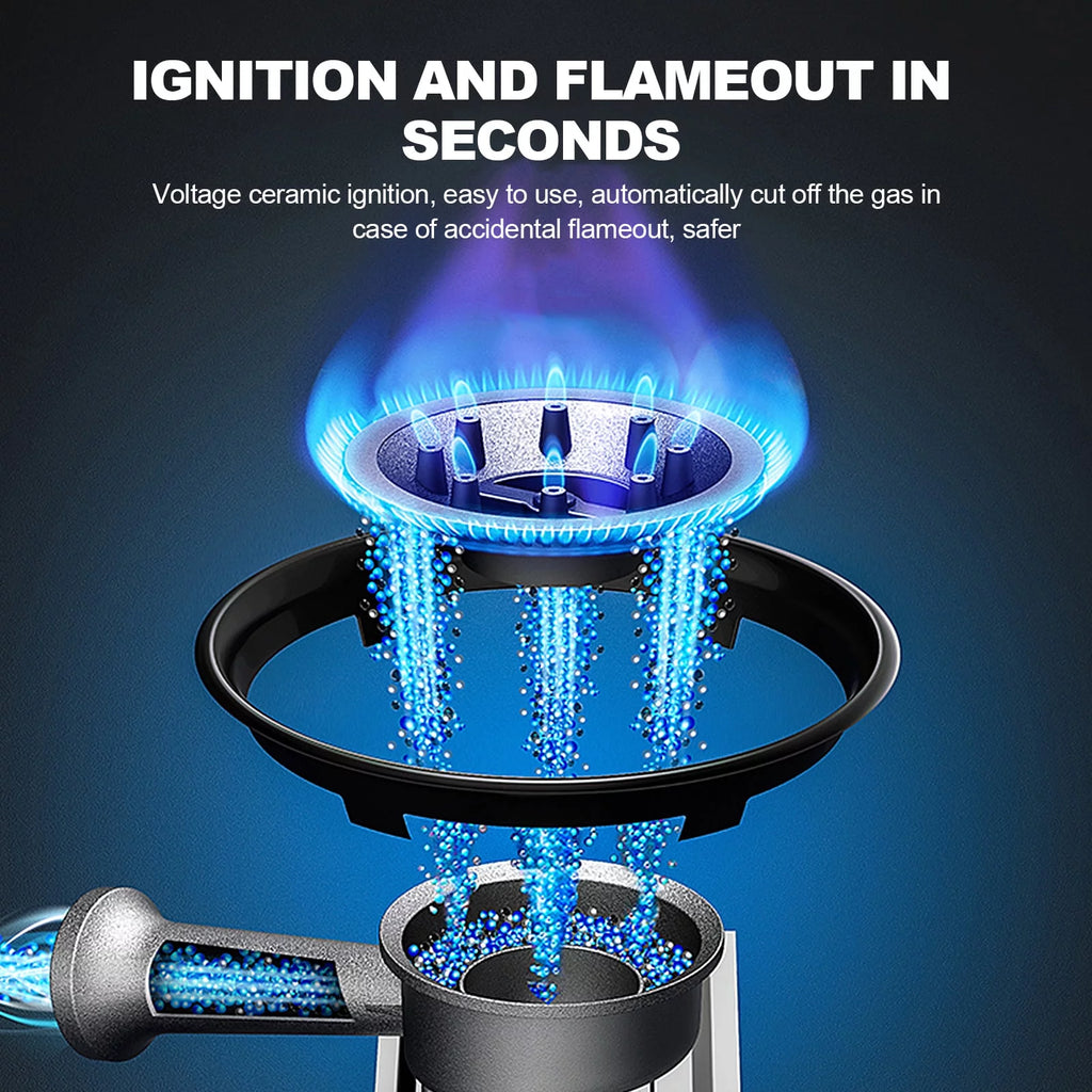 Portable Propane or Butane Camping Stove with Carrying Case F13315