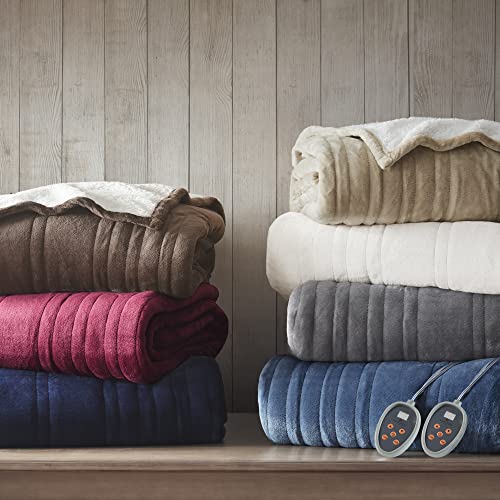 King 100x90 Grey Electric Blanket Throw U459617