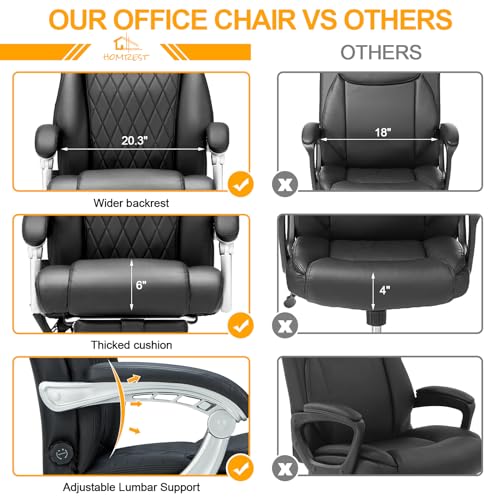 White Ergonomic Office Chair with Massage and Heat P246755