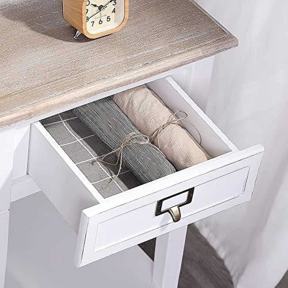 End Table with Charging Station and Drawer J233