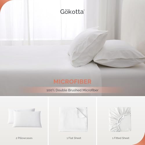 Beige Queen Size 4-Piece Brushed Microfiber Sheet Set with Deep Pocket D8381