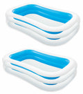 Inflatable Family Swimming Pool 2 Pack O801946