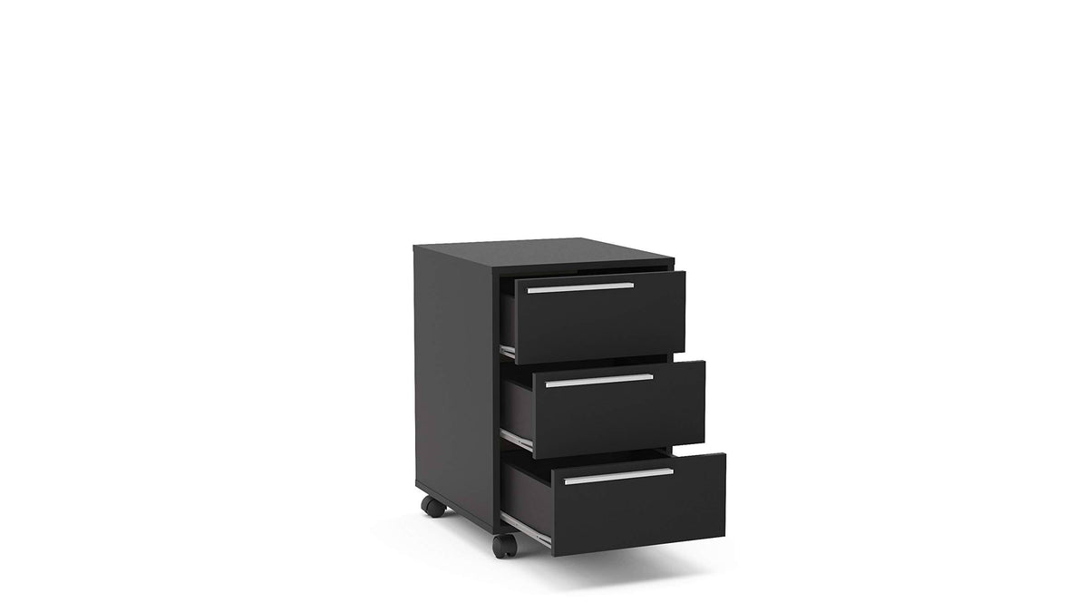 Black 3 Drawer File Cabinet C992522