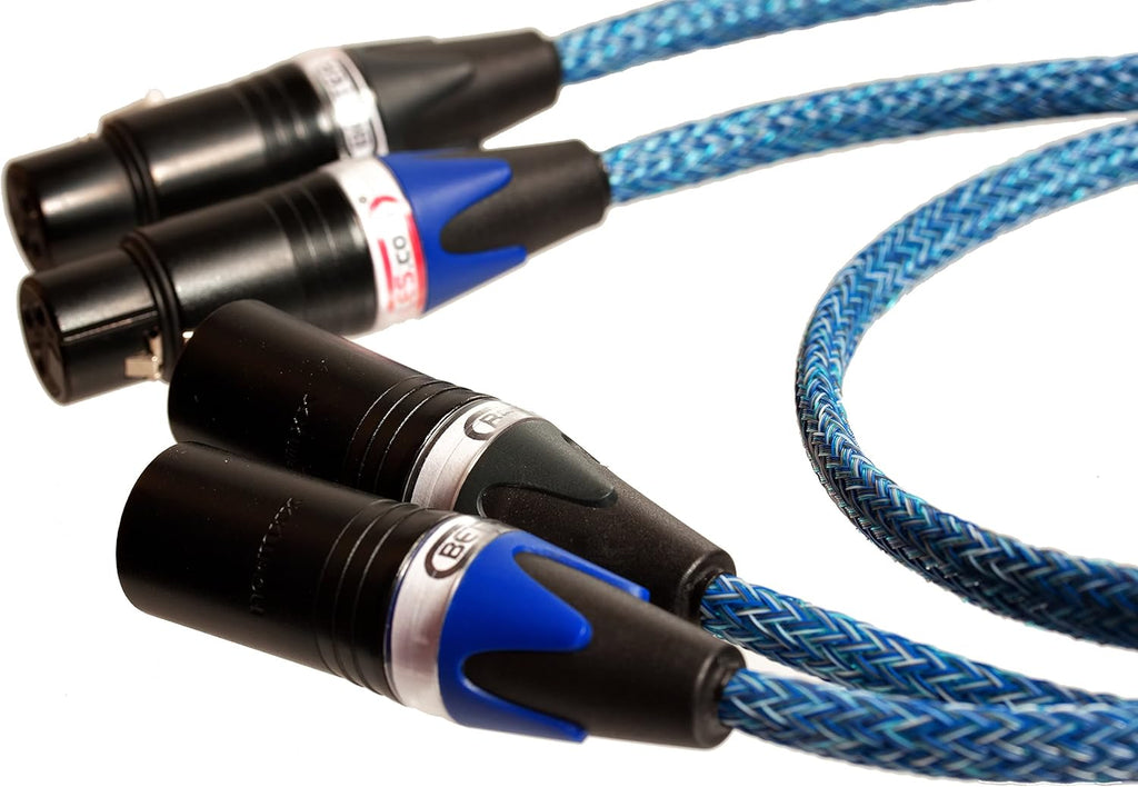 Blue XLR Balanced Audio Cable, Stereo Pair 2 Cables B8700