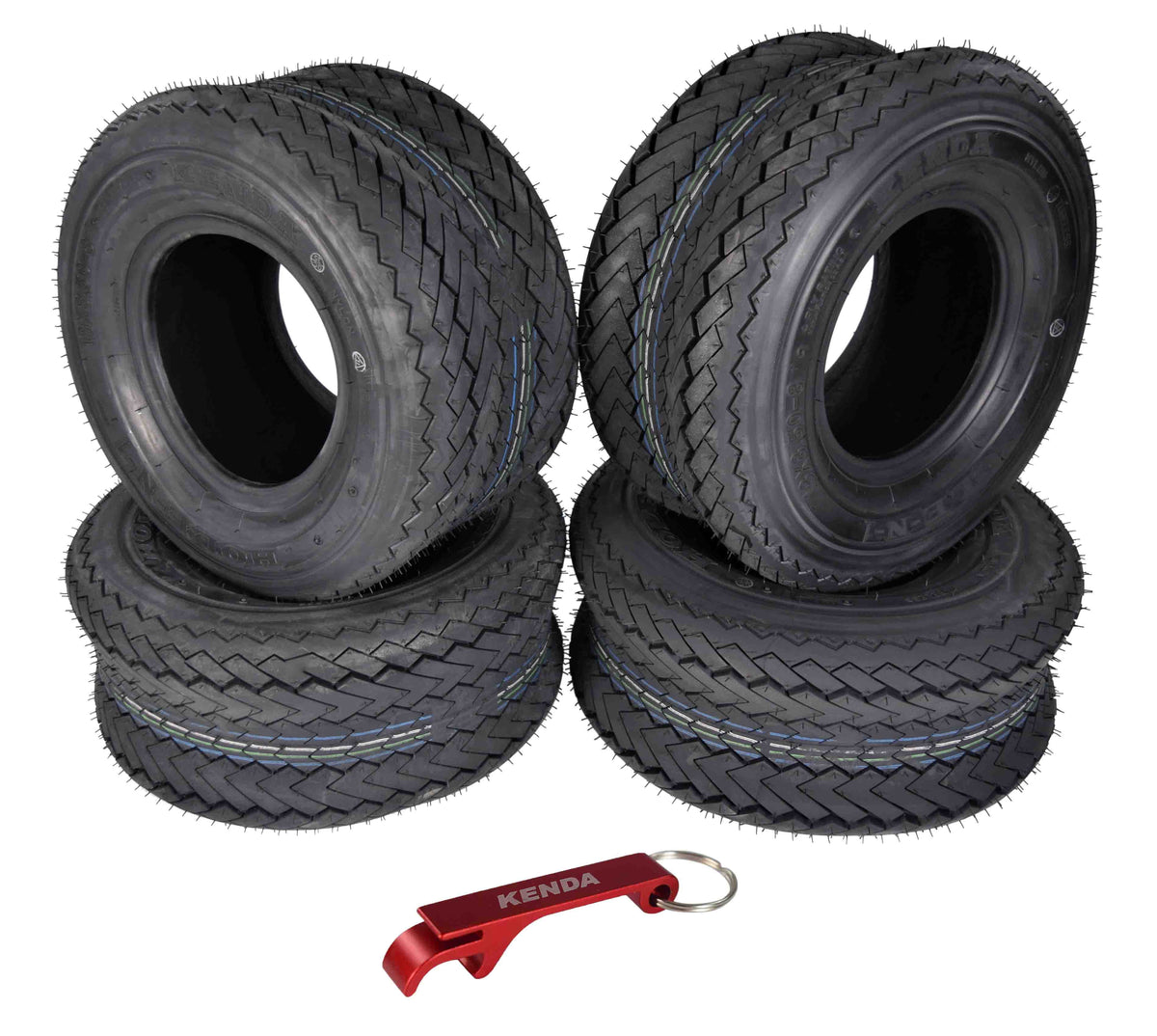 18x8.5-8 4 Ply Tubeless Golf Cart Turf Tires 4 Pack O4946