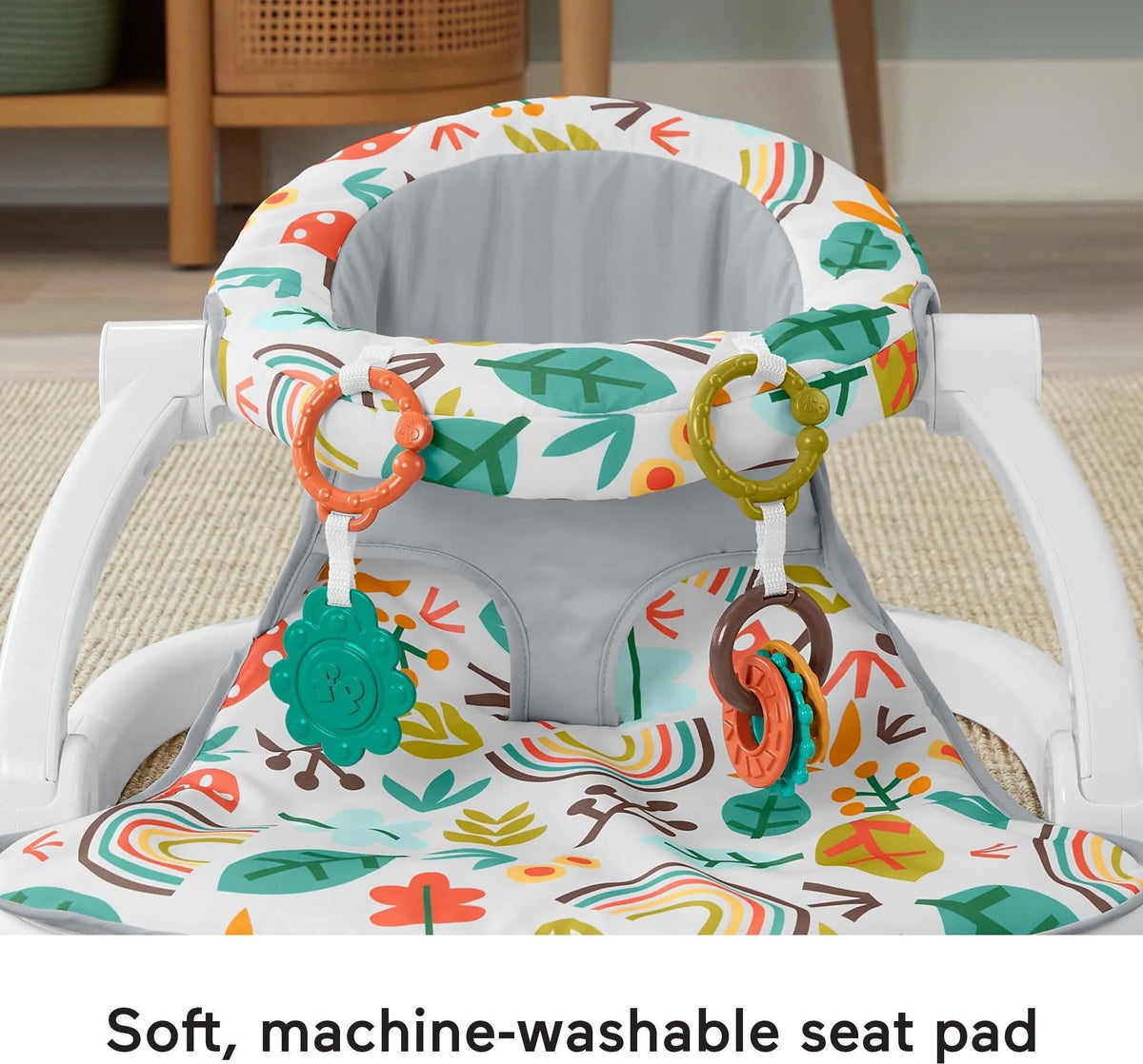 Portable Infant Floor Seat with 2 Toys I6951