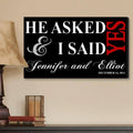 Personalized Couple Canvas Sign E421