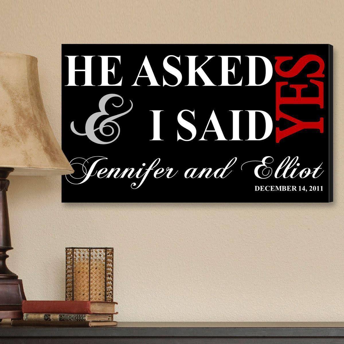 Personalized Couple Canvas Sign E421