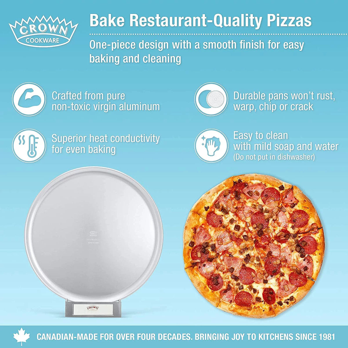 10 inch 2 Pack Pure Aluminum Pizza Pan C579