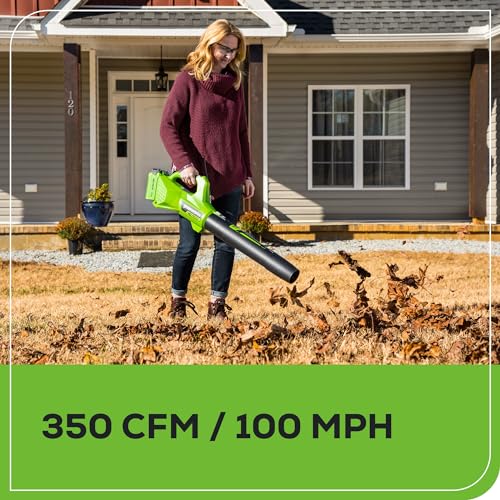 40V 16" Brushless Cordless Push Lawn Mower with 4.0Ah Battery and Charger R302303