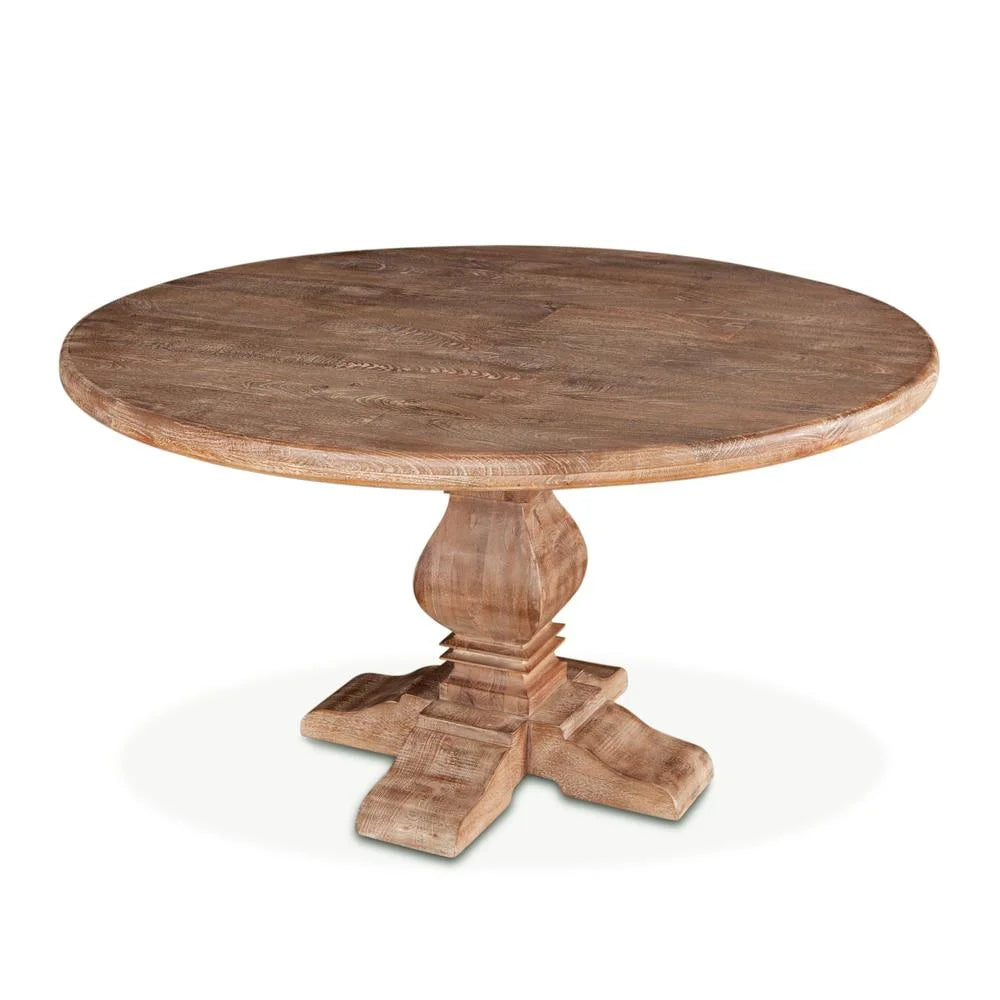 48-Inch Round Mango Wood Dining Table B60255