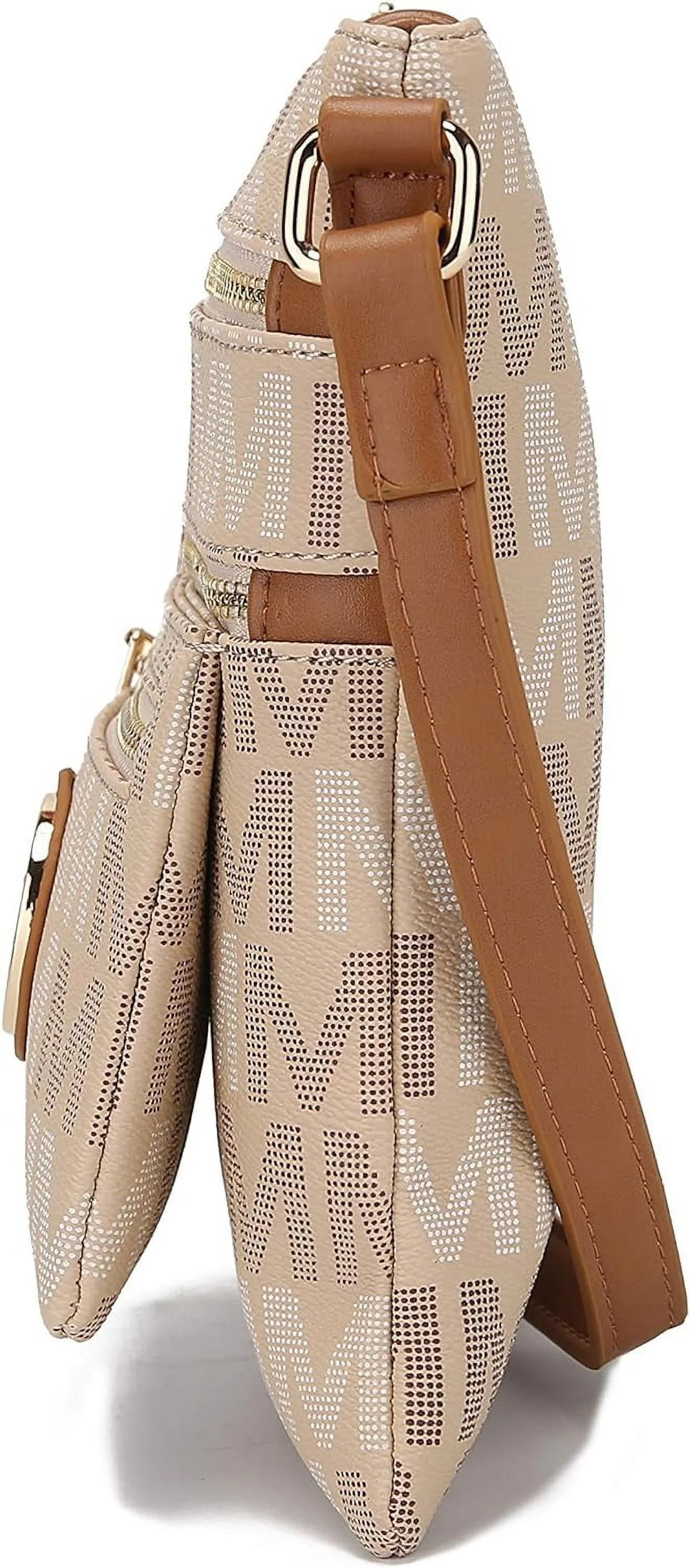 Black Multi Compartments Crossbody Q854