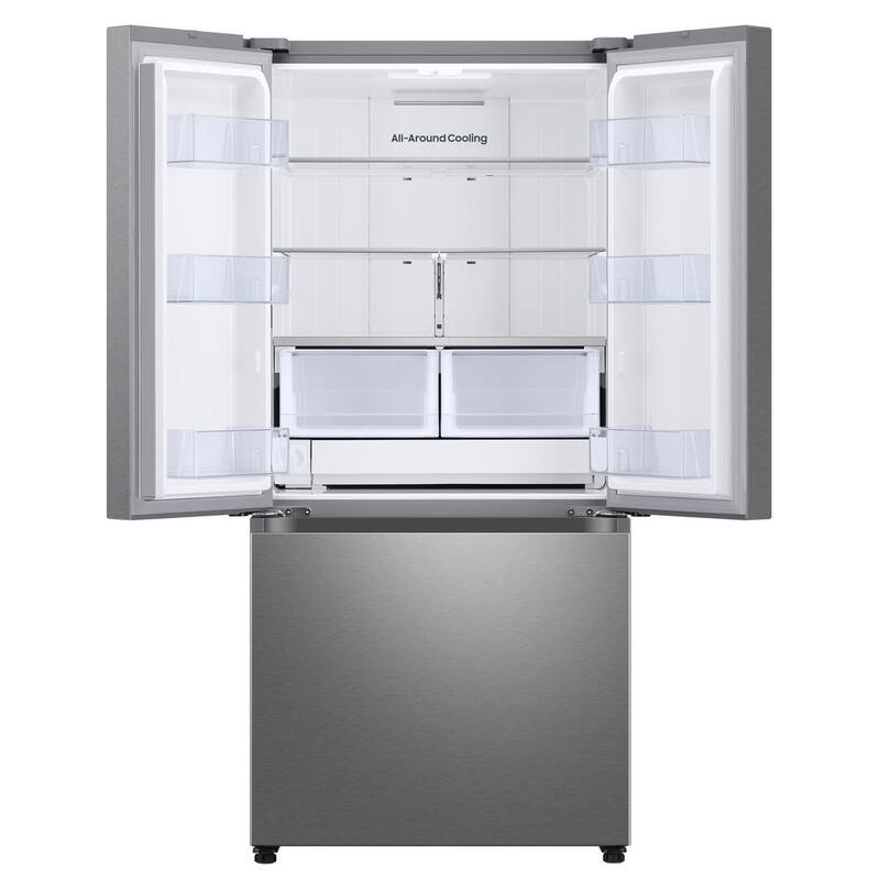 33 in. 24.5 cu. ft. 3-Door French Door Smart Refrigerator in Stainless Steel with Dual Icemaker P69428