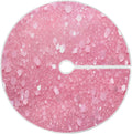 Glitter Blush Pink 47.2" Suede Christmas Tree Skirt J779458