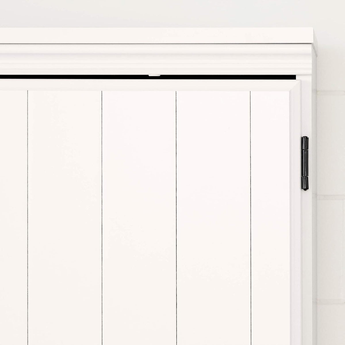 Pure White 4-Door Storage Cabinet S66353