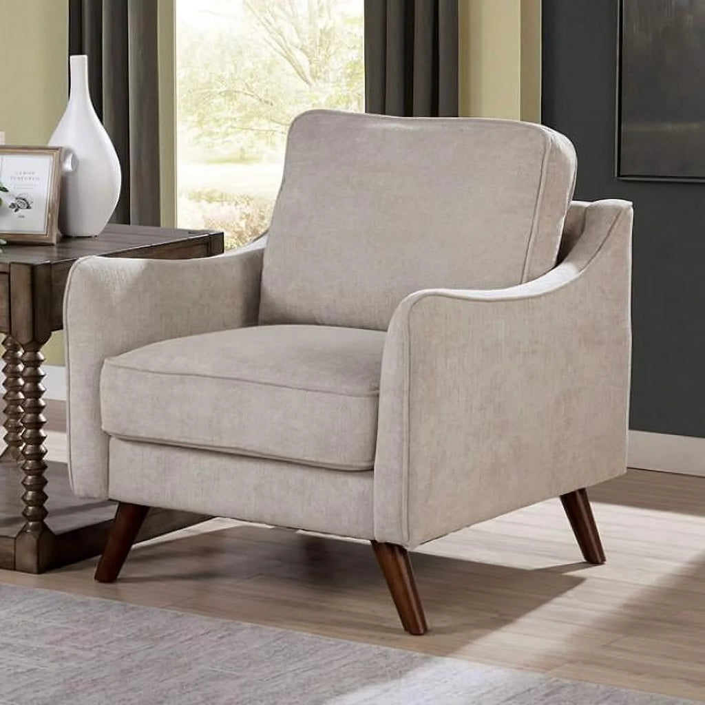 Light Gray Chenille Sofa and Loveseat Y28450