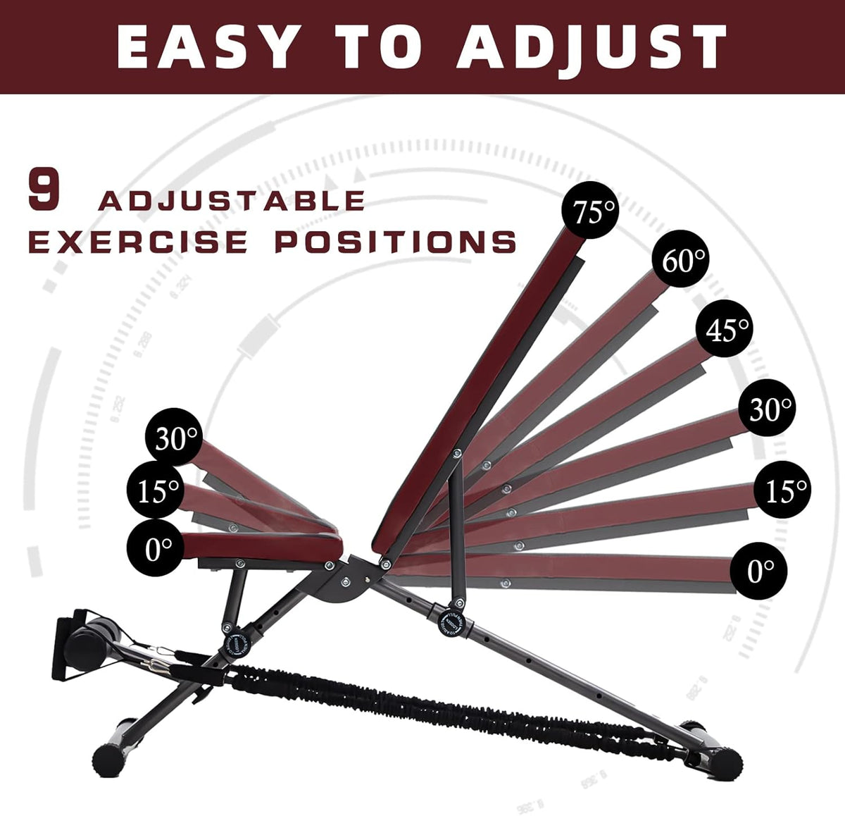 Adjustable Incline Decline Utility Exercise Bench I151234