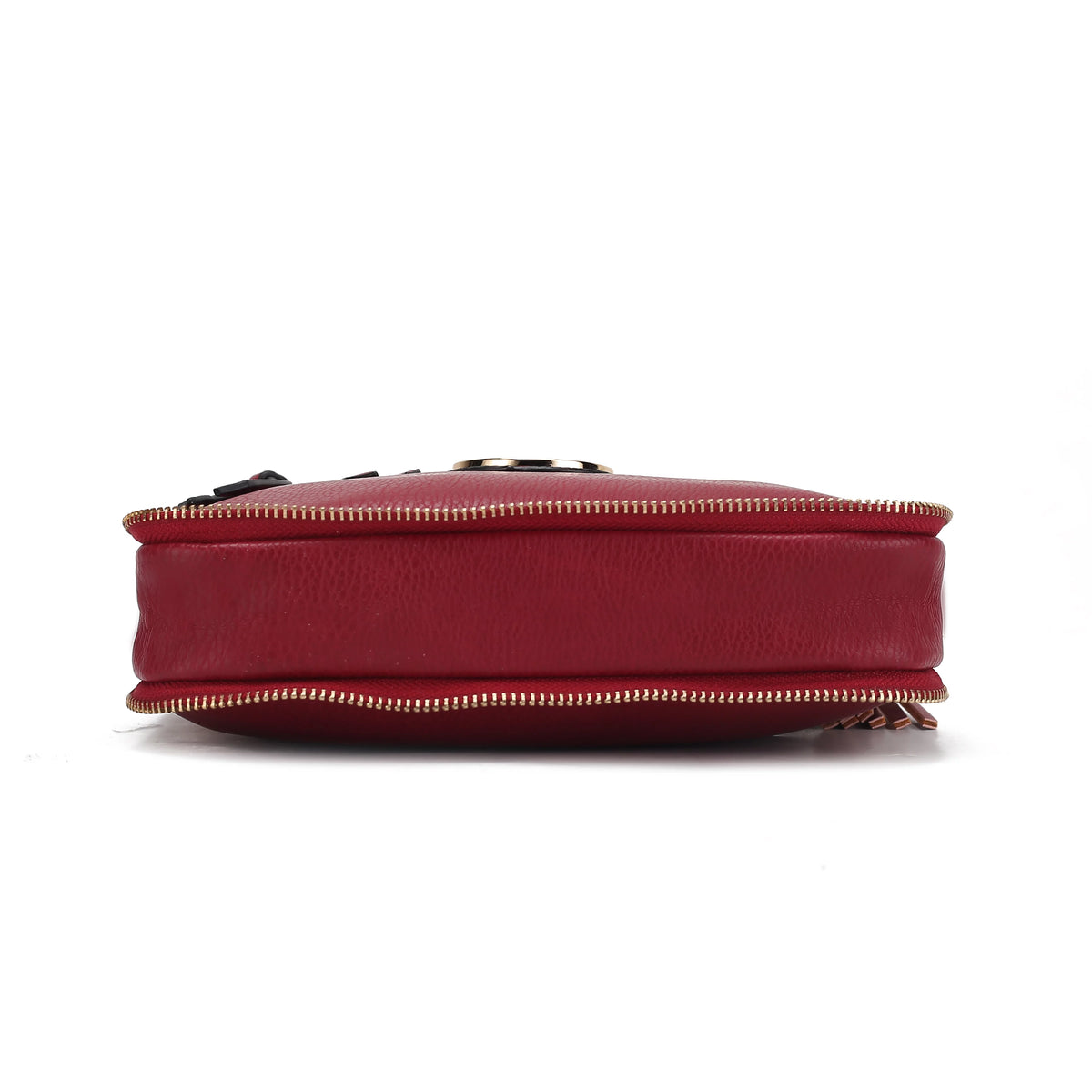 Faux Leather Expandable Crossbody Bag Q690