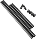 15mm Rod 8 Inch and 12 Inch with M12 Thread Rod Connector Rod Cap Extend to 20 Inch Rods, Pack of 2 O155059