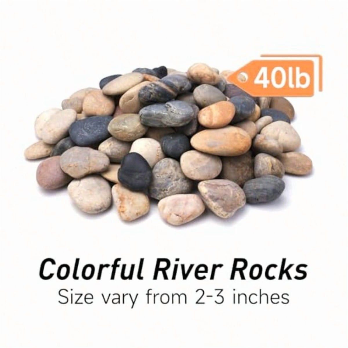 40 lbs Decorative Garden Stones U640