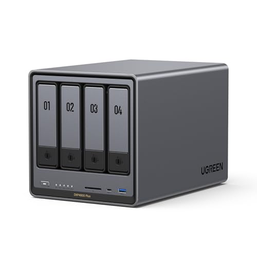 4-Bay Desktop NAS with Intel Pentium Gold 8505 CPU, 8GB DDR5 RAM, 128G SSD, 10GbE, 2.5GbE, M.2 NVMe Slots, 4K HDMI K781