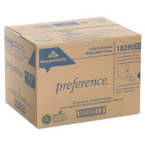 Bath Tissue 2-Ply White 500 Sheets/Roll 96/Carton L572153
