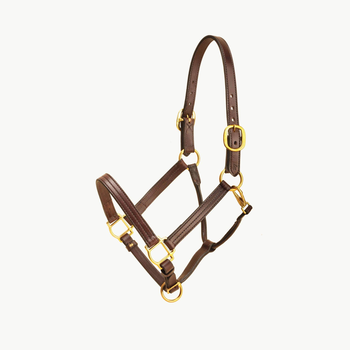 Leather Halter with Brass Hardware L899049